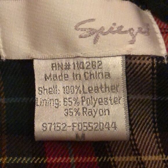 Spiegel vintage Cranberry SUEDE Cape with fringe. - Picture 3 of 8